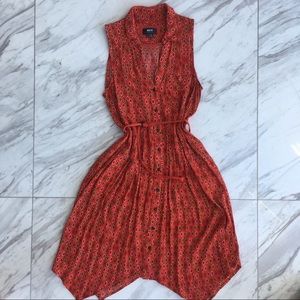 50’s style red summery dress